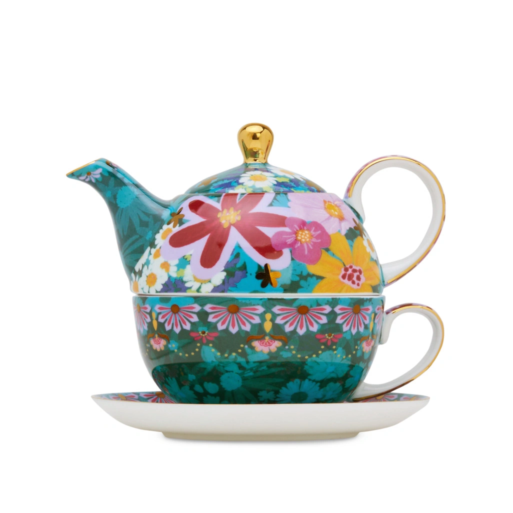 Boxed Bing Bang Bloom Tea For One Green Purple